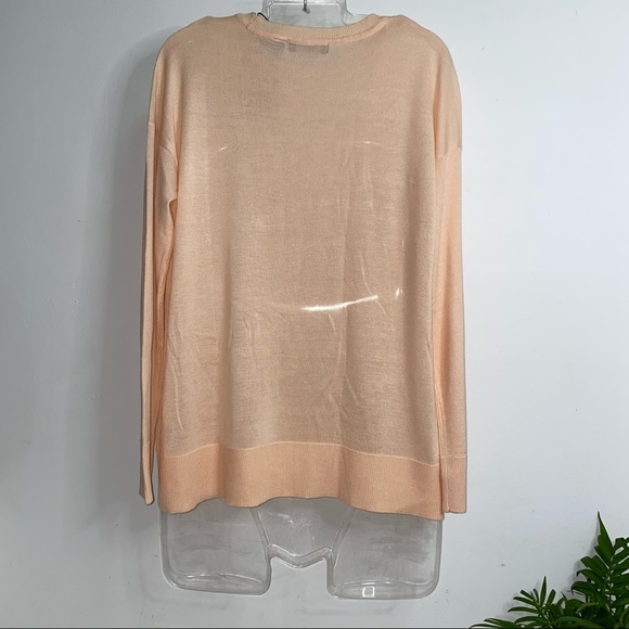 NEW Brave Soul London Dusty Peach Swoop Neck Pull over knit Sweater Size XS - Picture 6 of 6